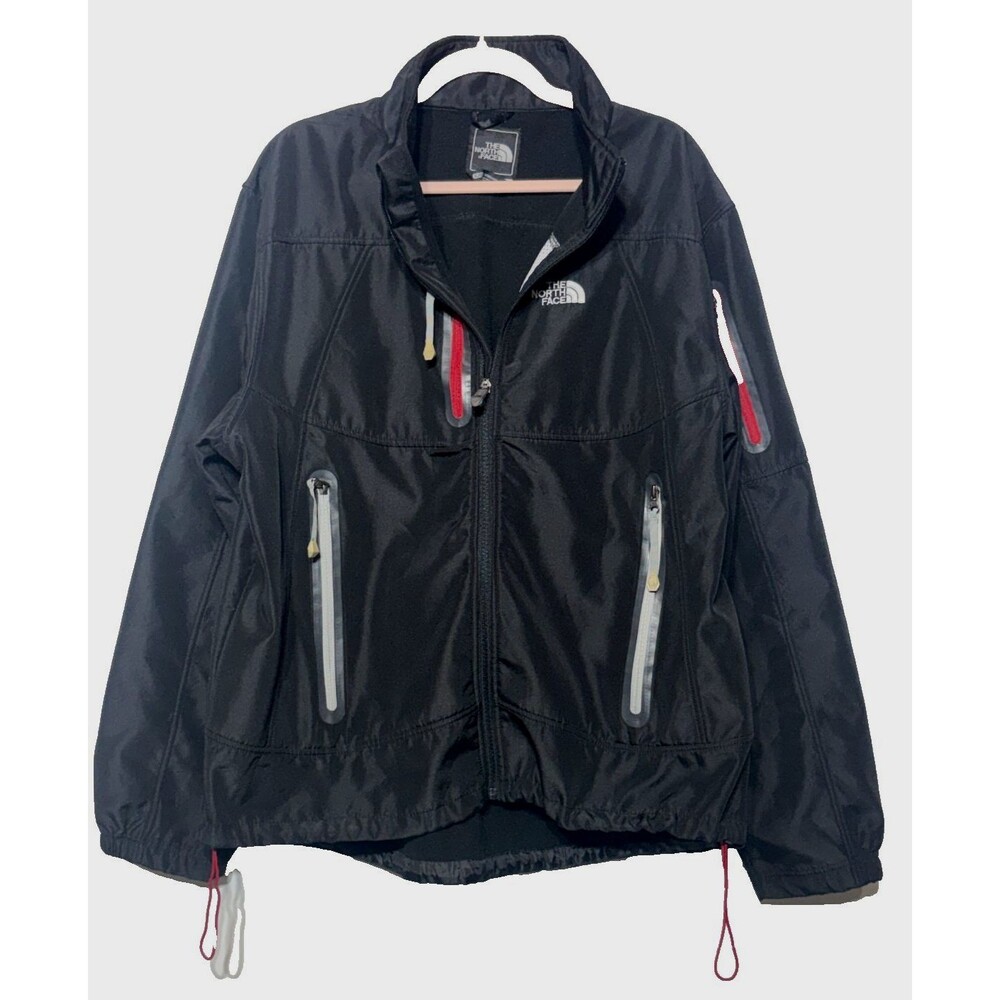 The North Face Apex Bionic Jacket Mens XL Black Red Softshell Windwall Gorpcore
